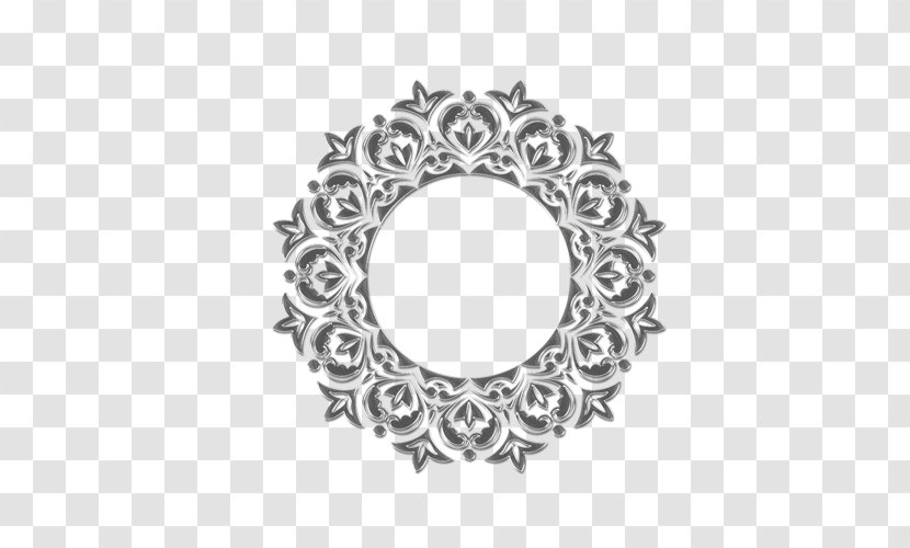 Mirror Openwork Silver Picture Frames Glass - Digital Stamp Transparent PNG