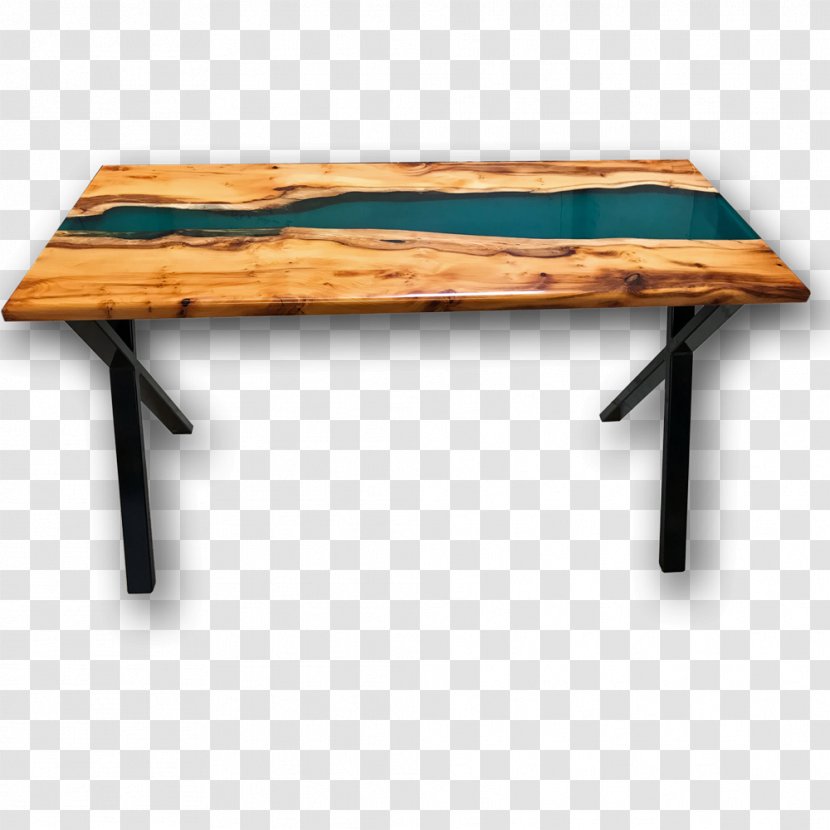 Table Desk River Wood Live Edge - Dining Transparent PNG