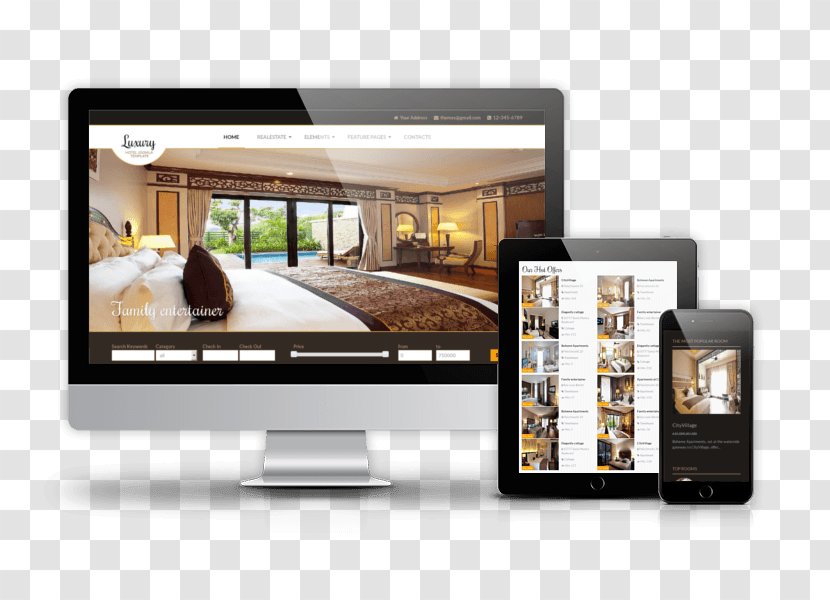 Template Joomla VirtueMart WordPress - Electronics - Luxury Hotel Transparent PNG