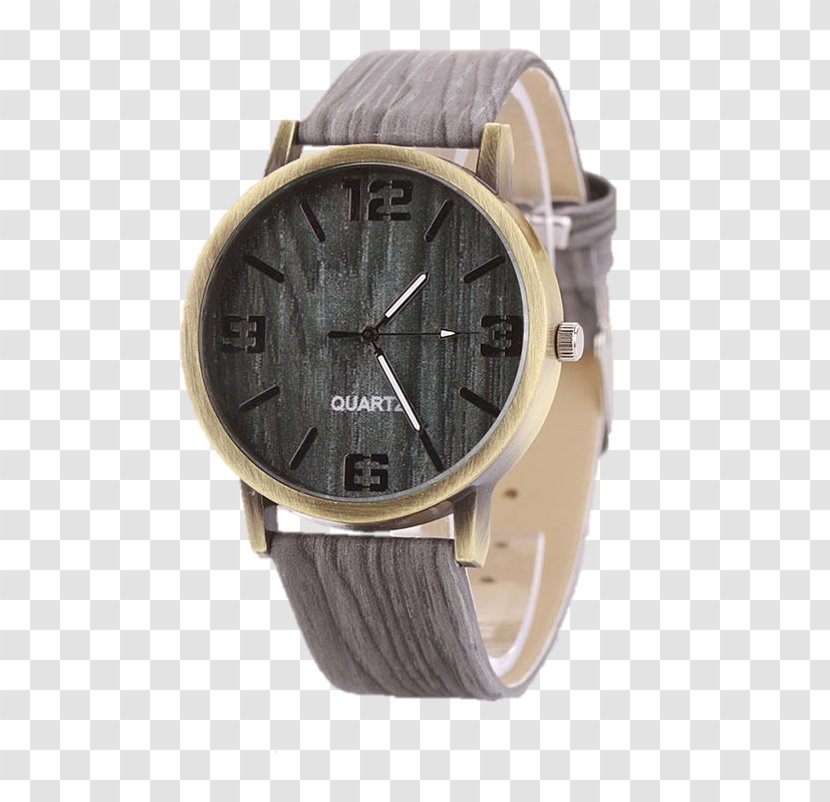 Quartz Clock Watch Strap Water Resistant Mark - Shockresistant - Imitation Wood Transparent PNG
