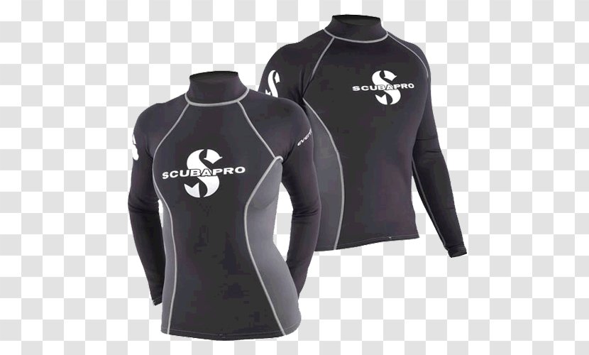 Wetsuit Rash Guard Scuba Diving Underwater Scubapro - Sleeve - Suit Transparent PNG