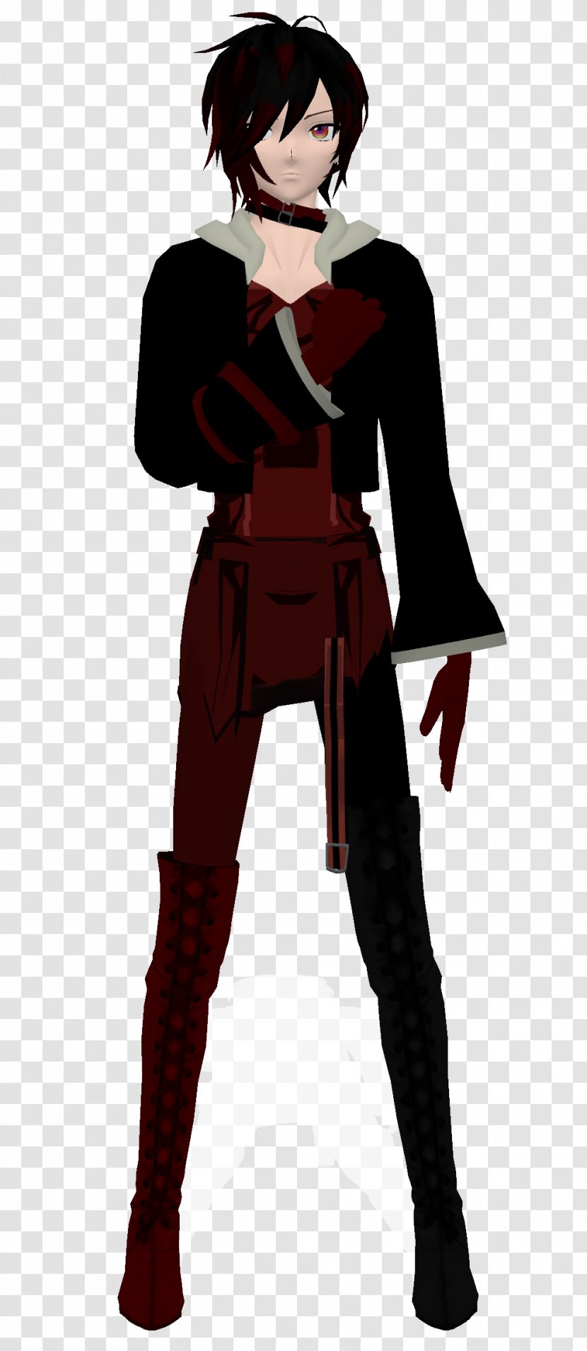 Black Hair Outerwear Cartoon Character - Flower - Amnesia Transparent PNG