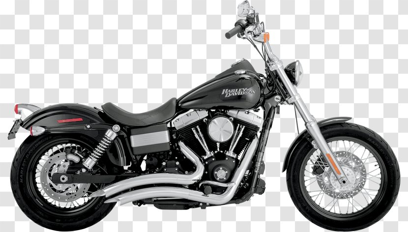 Exhaust System Harley-Davidson Super Glide Motorcycle Softail - Harleydavidson Twin Cam Engine Transparent PNG