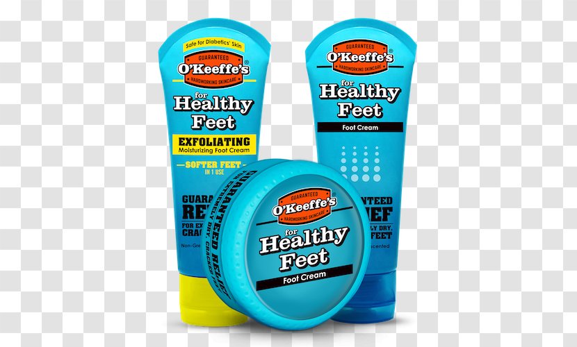 O'Keeffe's For Healthy Feet Foot Cream Lotion Working Hands - Skin - Health Transparent PNG