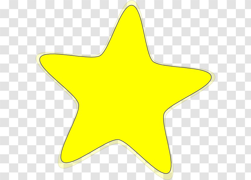 Yellow Starfish Area Clip Art - Big Star Pictures Transparent PNG