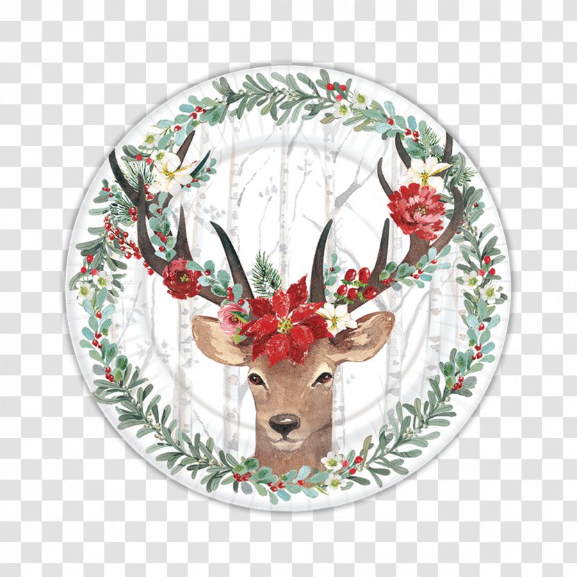 Reindeer Santa Claus Rudolph Holiday - Tree - Distinguished Guest Transparent PNG