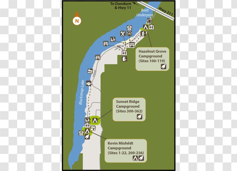 Map Campsite Provincial Park Sunset Ridge Campground Transparent PNG