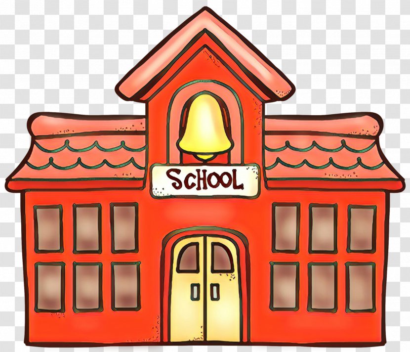 School Building Cartoon - National Secondary - Roof Transparent PNG