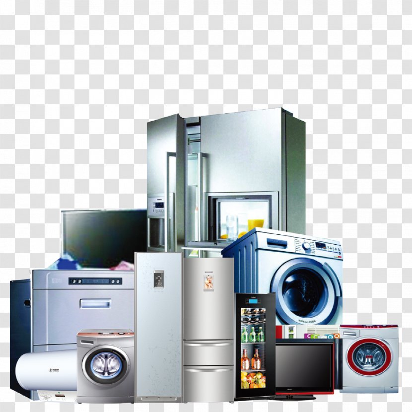 Home Appliance Washing Machine Refrigerator - Major - Sales Promotion Transparent PNG