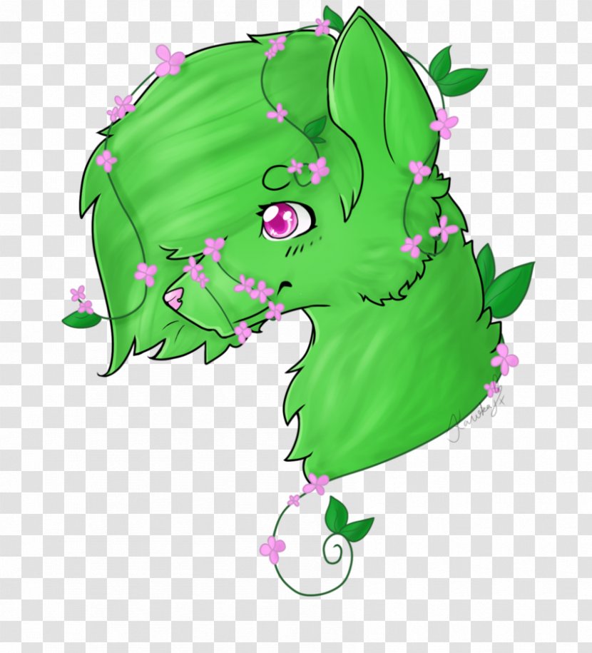 Leaf Green Headgear Clip Art - Plant - Dog And Flower Transparent PNG