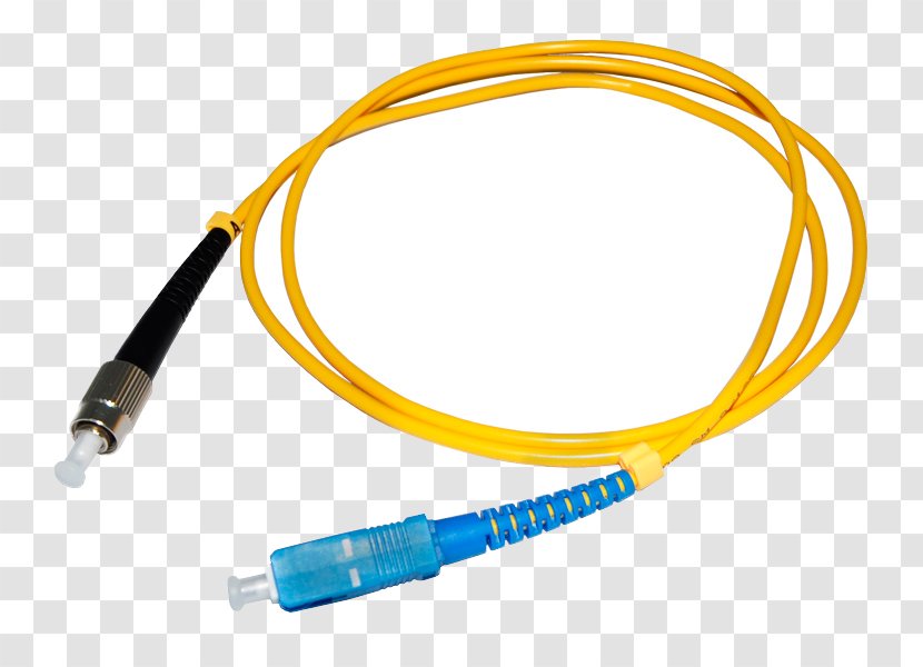 Patch Cable Optical Fiber Optics Connector - Technology - Ethernet Transparent PNG