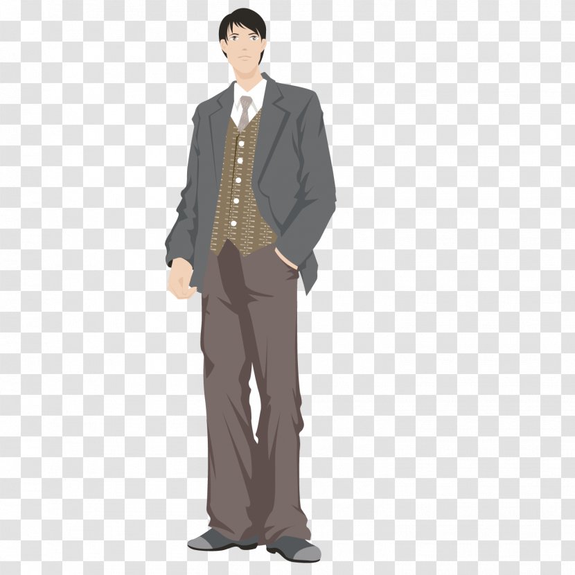 Adobe Illustrator Illustration - Formal Wear - Wearing Suits Boss Transparent PNG