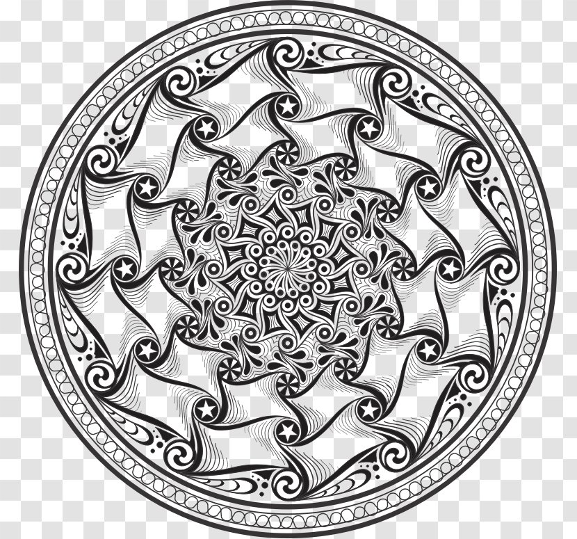 Graphic Design Black And White Ornament - Visual Arts Transparent PNG