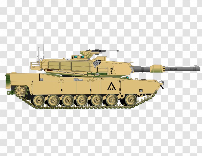 M1 Abrams Public Domain Clip Art Tank Copyright - Combat Vehicle Transparent PNG