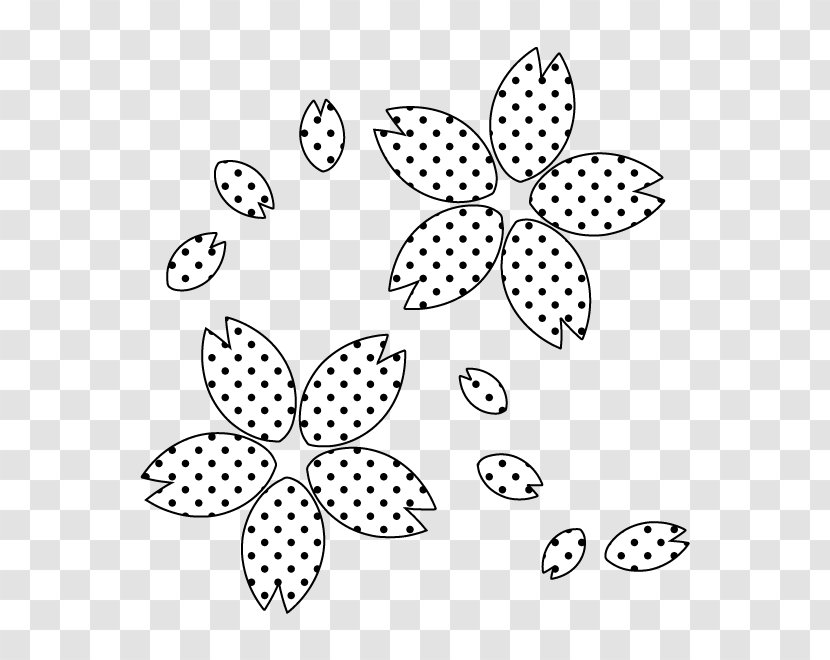 Cherry Blossom Illustration Clip Art White Pattern - Organism - Spring Transparent PNG