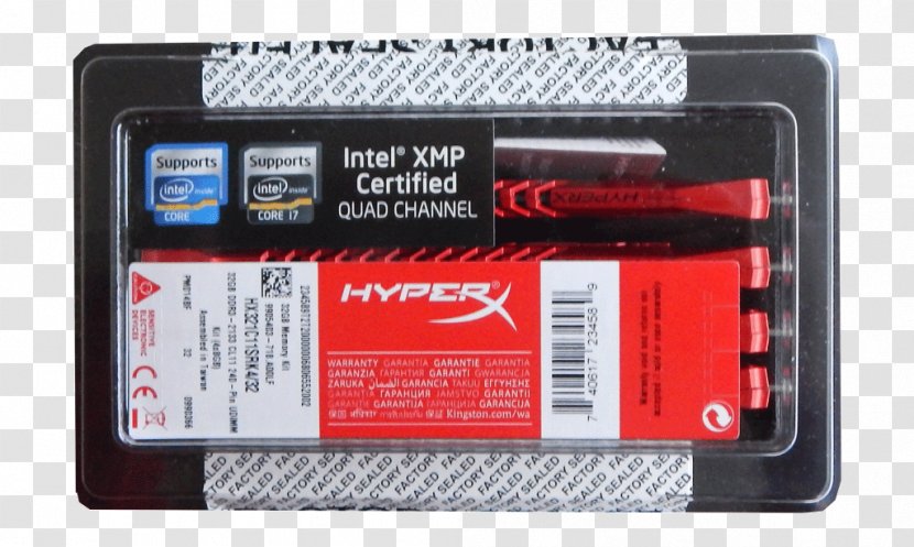 DDR3 SDRAM Kingston Technology Computer Data Storage HyperX HXS3/64GB - Valueram Dimm 240pin Transparent PNG