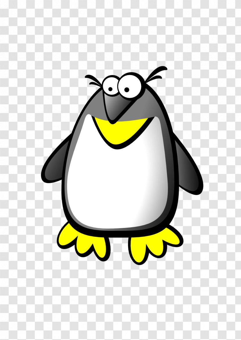 Emperor Penguin Bird Clip Art - Black And White - Linux Transparent PNG