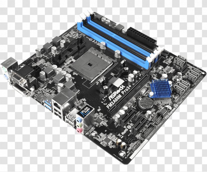 CPU Socket Motherboard MicroATX FM2+ - Io Card - Microatx Transparent PNG