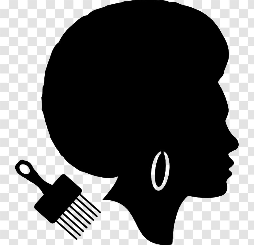 Afro-textured Hair Nature Clip Art - Red - African American Women Clipart Transparent PNG