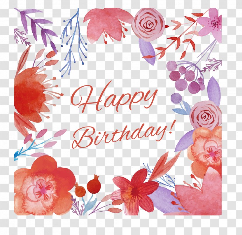 Creative Birthday Card - Flora - Illustration Transparent PNG