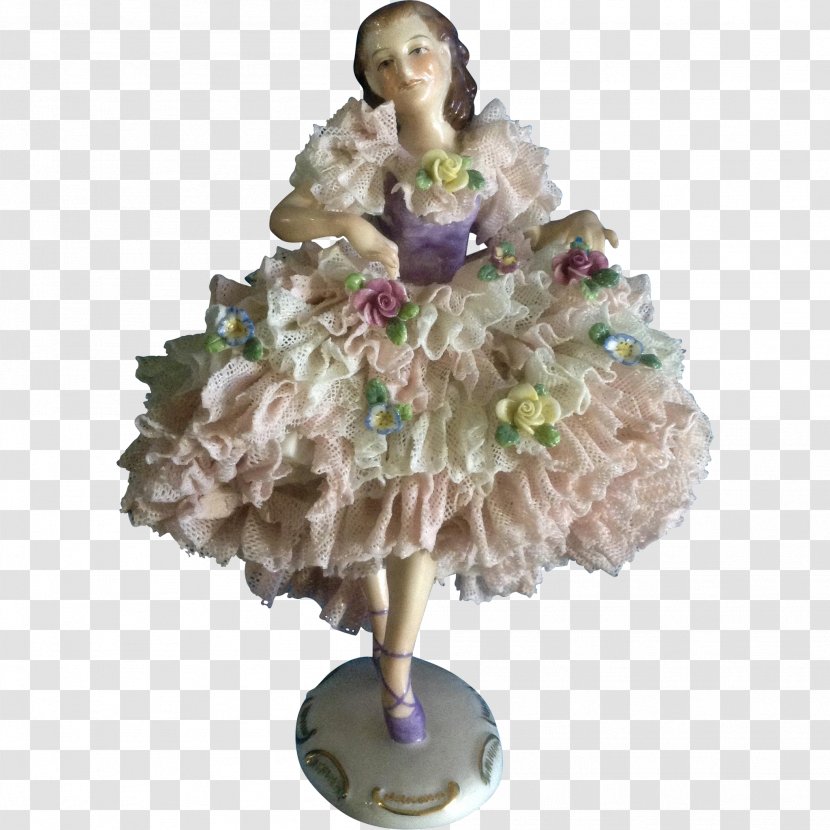 Figurine Doll Lilac - Toy - Hand-painted Delicate Lace Transparent PNG