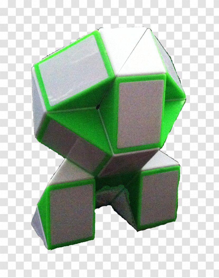 Angle Lion Geometric Shape Plastic - Green - Rubik Snake Transparent PNG