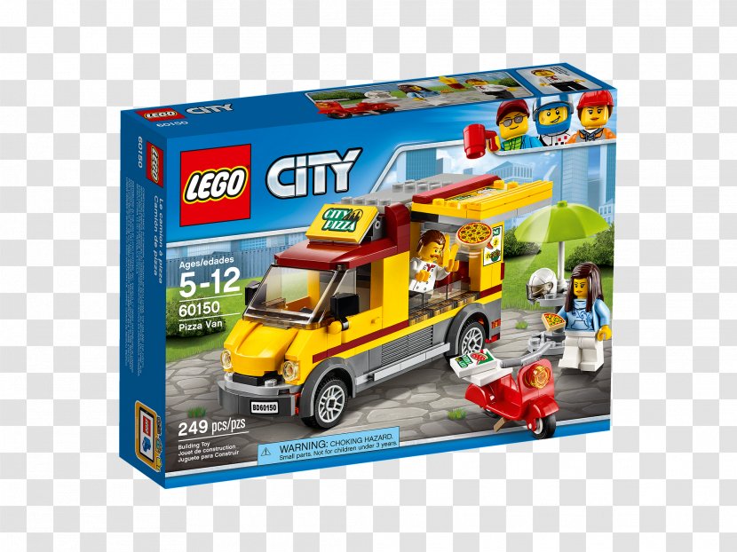 Amazon.com LEGO 60150 City Pizza Van Lego Toy Transparent PNG