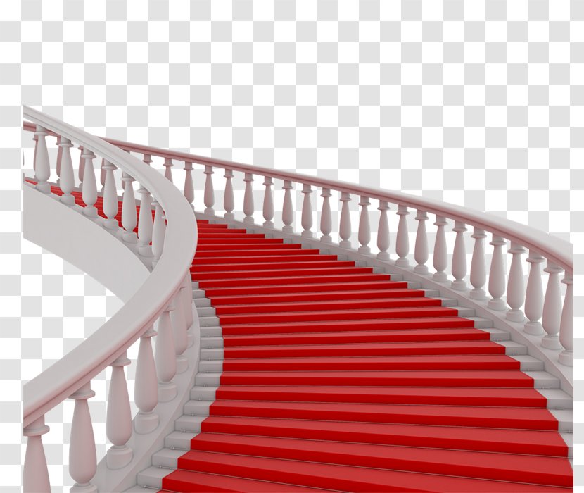 Stair Carpet Stairs Red - Floor Transparent PNG