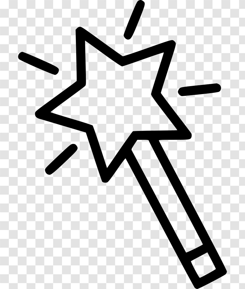 Wand Magician Illustration Vector Graphics Witchcraft - Star Icon Transparent PNG