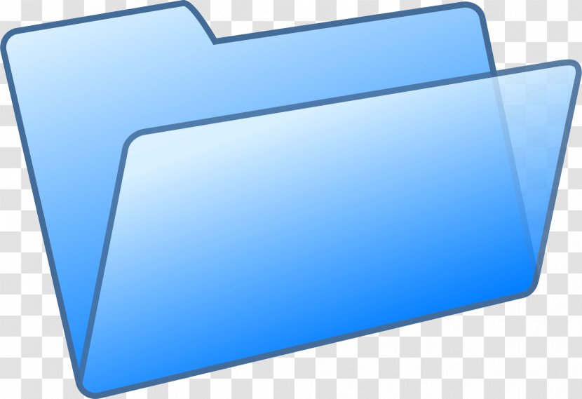 Directory File Folder Clip Art - Blue - Image Transparent PNG