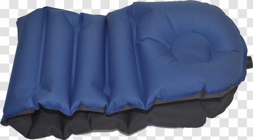 Pillow Inflatable Cushion Electric Blue Cobalt - Car - Half Fold Transparent PNG