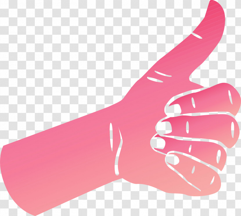 Hand Model Glove Pink M Font Meter Transparent PNG