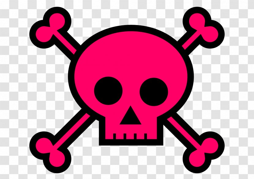 Skull And Bones Calavera Crossbones Clip Art - Piracy - Image Transparent PNG