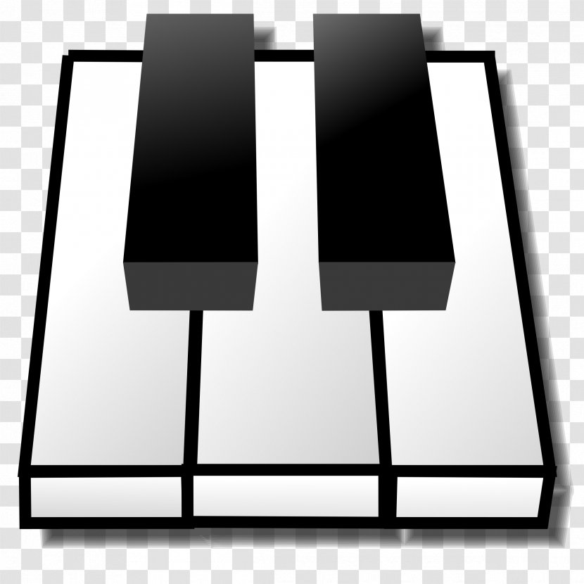 Keyboard Piano Clip Art - Silhouette Transparent PNG