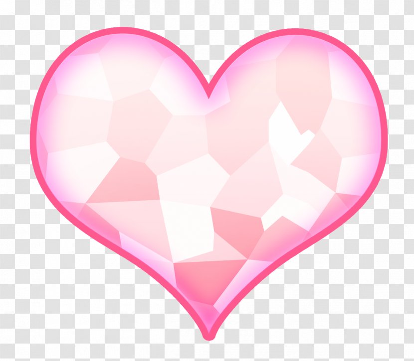 Petal Pink M Heart Transparent PNG
