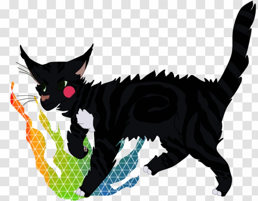 Black Cat Kitten Domestic Short-haired Whiskers - Tail Transparent PNG