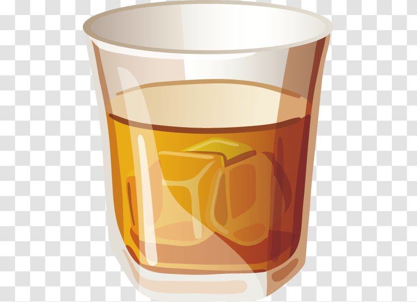 Whisky Champagne Cocktail Beer Wine - Glassware - Cartoon Glass Transparent PNG