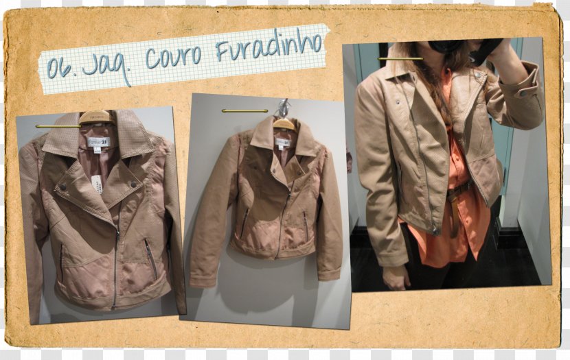 Shell Jacket Beige Leather Buff - Top - Rocking Transparent PNG