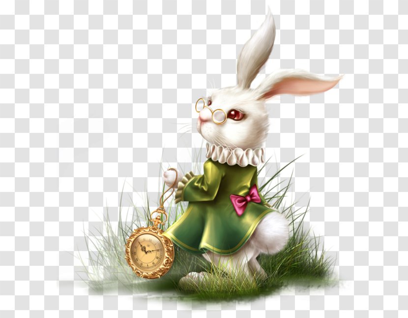 Hare Easter Bunny Clip Art - Wonderland Transparent PNG