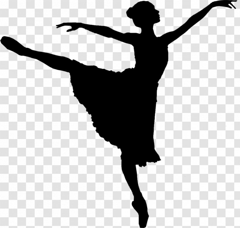 Ballet Dancer Silhouette Clip Art - Arabesque Transparent PNG