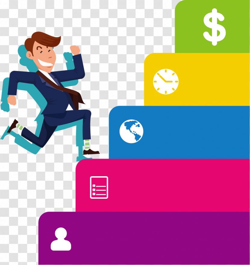 Businessperson Management - Communication - Vector Run Man Transparent PNG