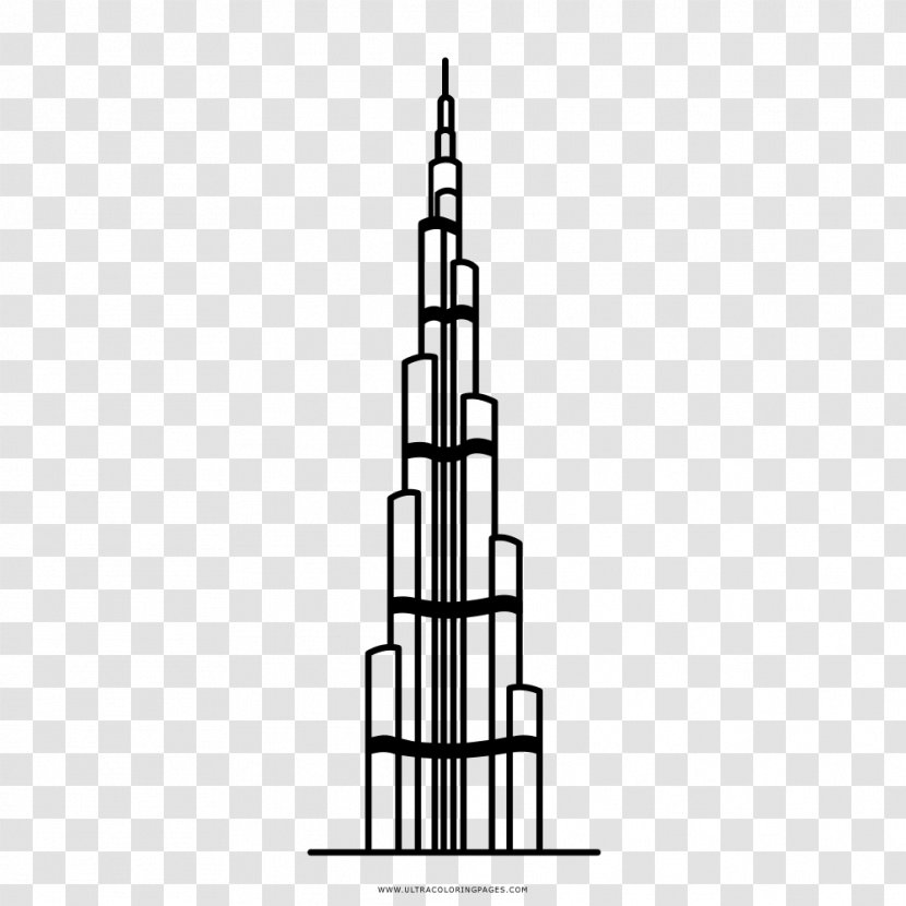 Burj Khalifa Al Arab Drawing Tower Skyscraper Transparent PNG