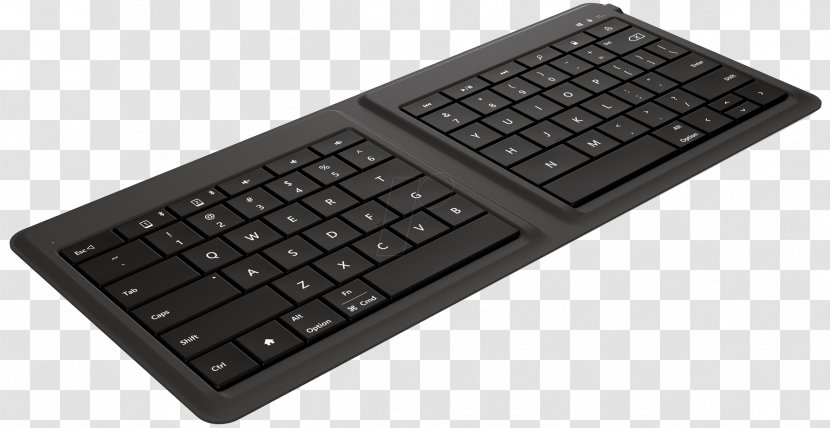 Computer Keyboard Mouse Laptop Microsoft Wireless - Input Device - The Trend Of Folding Transparent PNG