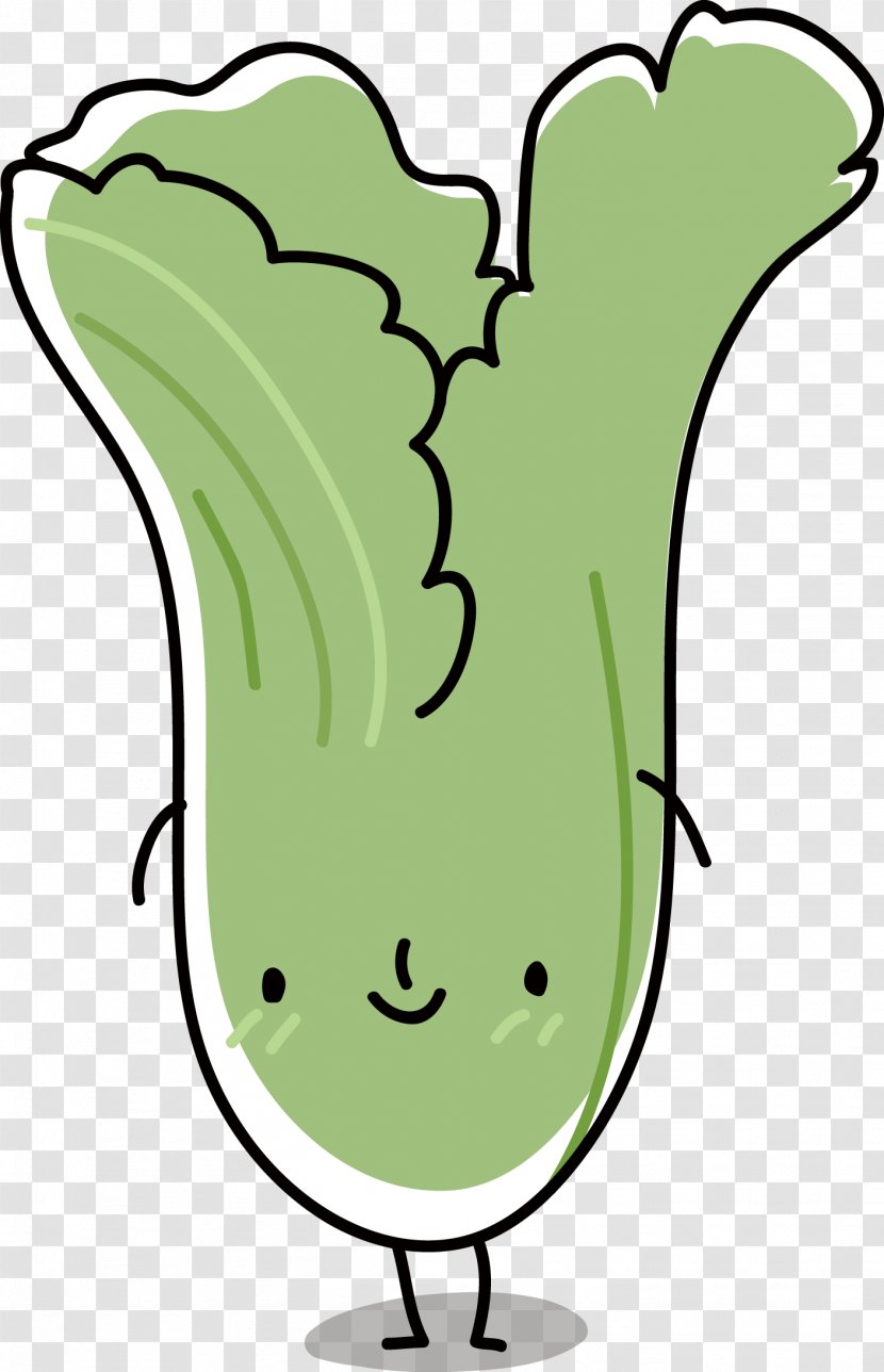 Bok Choy Vegetable Food Napa Cabbage Cartoon - Veganism Transparent PNG