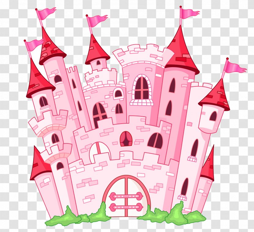 Disneyland Rapunzel Princess Clip Art - Cute Pink Castle Transparent PNG