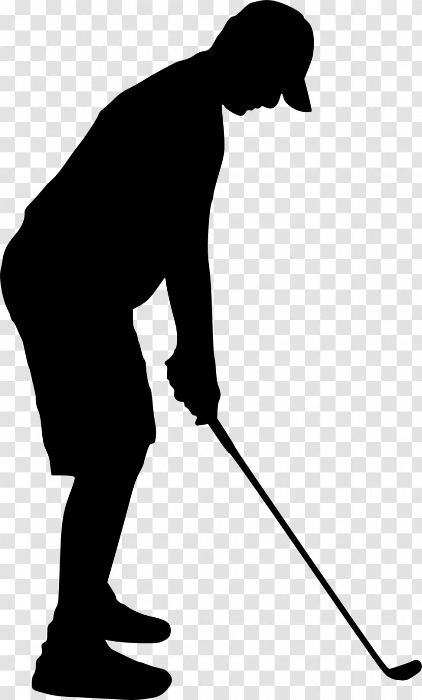 Silhouette Golfer Clip Art Transparent PNG