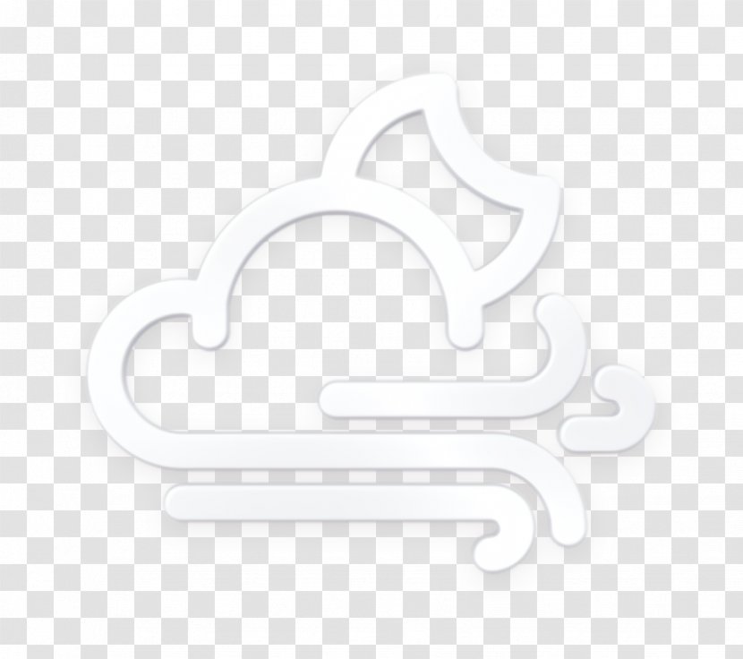 Cloud Icon Forecast Moon - Night - Calligraphy Symbol Transparent PNG