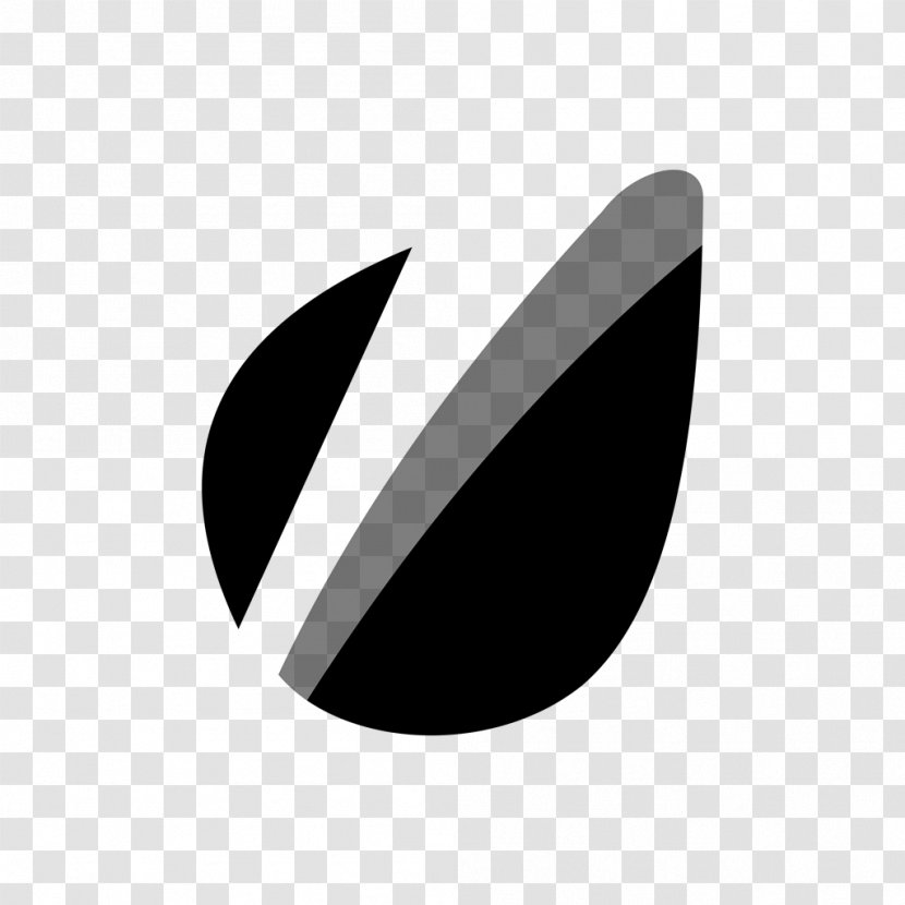 Desktop Wallpaper Envato Icon Design - Leaf - Black And White Transparent PNG