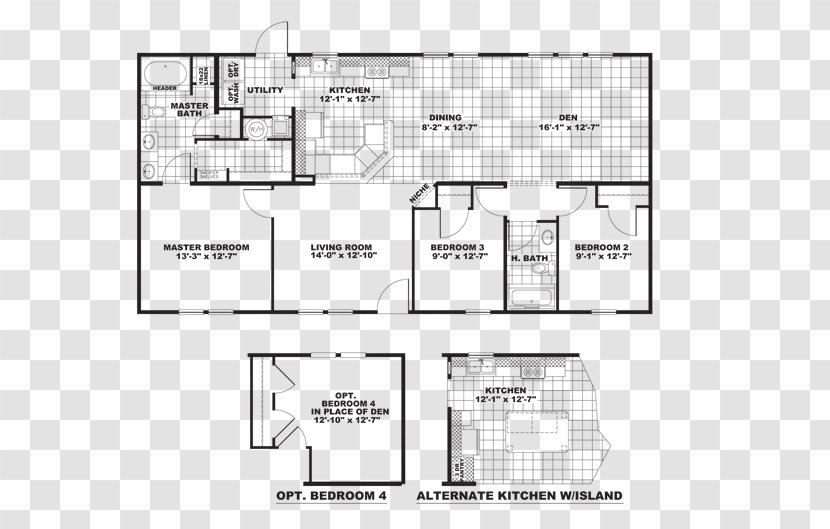 Floor Plan Bonus Room Bedroom Bathroom Home - Kitchen Transparent PNG