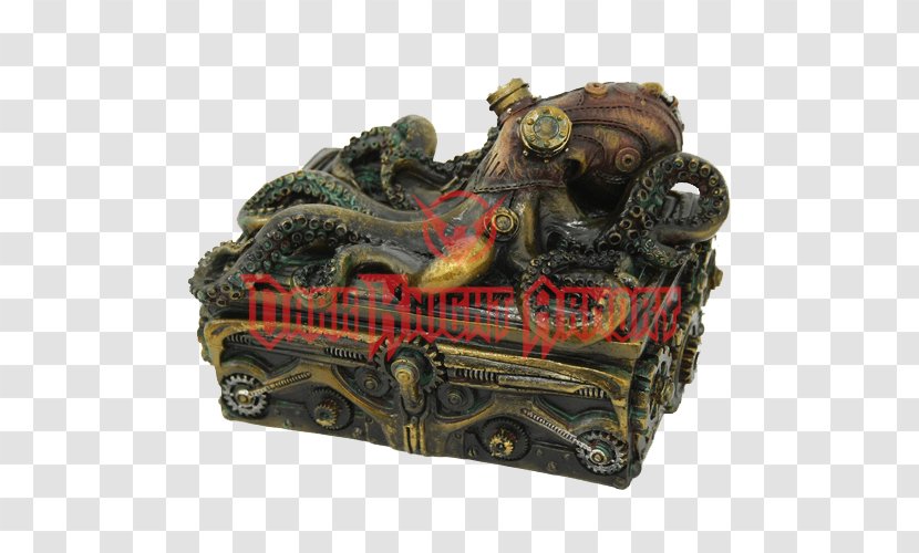 Octopus Steampunk Decorative Box Collectable - Rectangular Title Transparent PNG